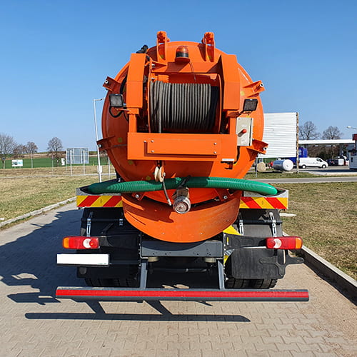 Tył dużego Wuko na podwoziu Daf